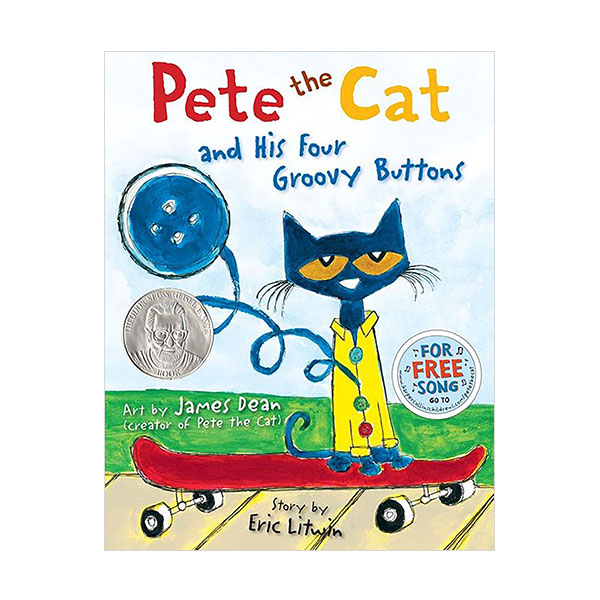 Pictory - Pete the Cat and His Four Groovy Buttons (Hardcover & CD)