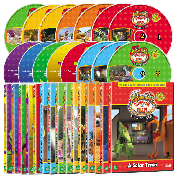 [DVD] 다이노소어 트레인 1+2집 15종세트 공룡을 좋아하는 아이들을 위한 영어 학습 DVD!!