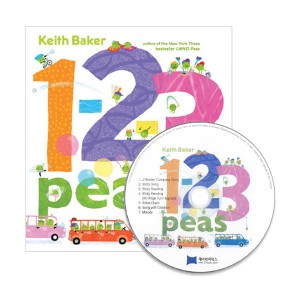 ο  1-2-3 Peas (Paperback & CD)