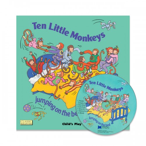 노부영 마더구스 세이펜 Ten Little Monkeys Jumping on the Bed (Paperback & CD)