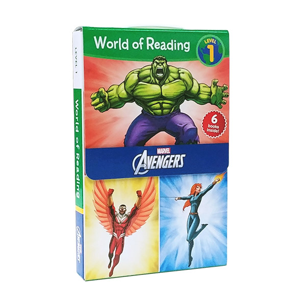 [파본:B급 박스 및 도서 모서리 찌그러짐]World of Reading Level 1 : Marvel Avengers 6종 리더스 Box Set (Paperback)(CD없음)