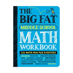 [파본:B급]The Big Fat Middle School Math Workbook : 600 Math Practice Exercises (Paperback)