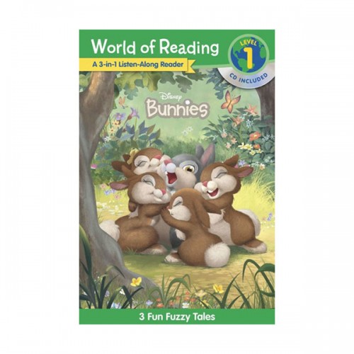 [파본:C급] World of Reading Level 1 : 3-in-1 Listen-Along Reader : Disney Bunnies (Book & CD)