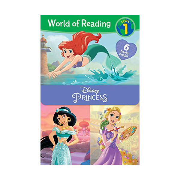 [�ĺ�:B��] World of Reading Level 1 : Disney Princess 6 Books Boxed Set 