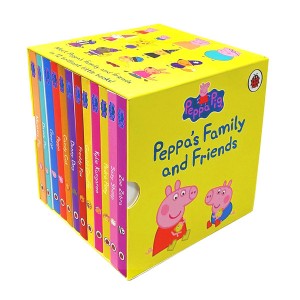 [특가세트] Peppa's Family and Friends 12 Books Box Set (Board book,영국판) (CD없음)