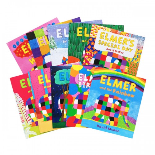 [ƯƮ] Elmer ĺ 10 Books Set (Paperback, ) (CD)