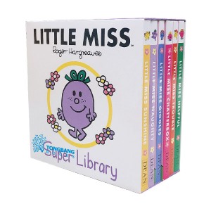 [특가파본:박스훼손] Little Miss : Super Pocket Library (Board Book, 6종, 영국판) (CD미포함)