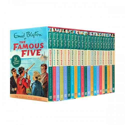 [특가세트] Famous Five Collection - 21 Books Box Set (Paperback, 영국판) (CD 없음)