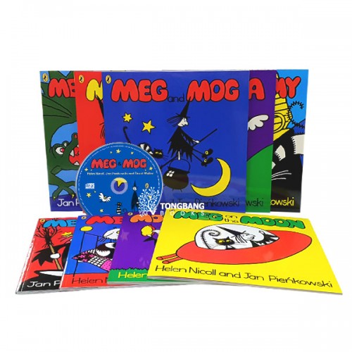[ƯƮ] Meg And Mog 9 Book & CD Set (Paperback+CD, )