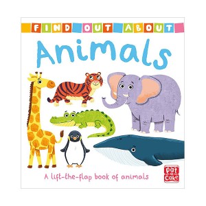 [특가] Animals : A lift-the-flap board book of animals (Board book, 영국판)