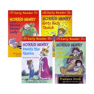 [특가세트]Early Reader : Horrid Henry 시리즈 챕터북 4종 세트 (Paperback)(CD없음)