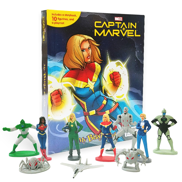 [특가] My Busy Books : Marvel Captain Marvel (10 figures/Hardcover)