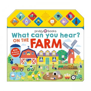[Ư] What Can You Hear: On the Farm (Sound book, Board book)
