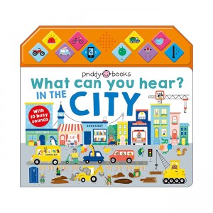 [Ư] What Can You Hear: In The City (Sound book, Board book)
