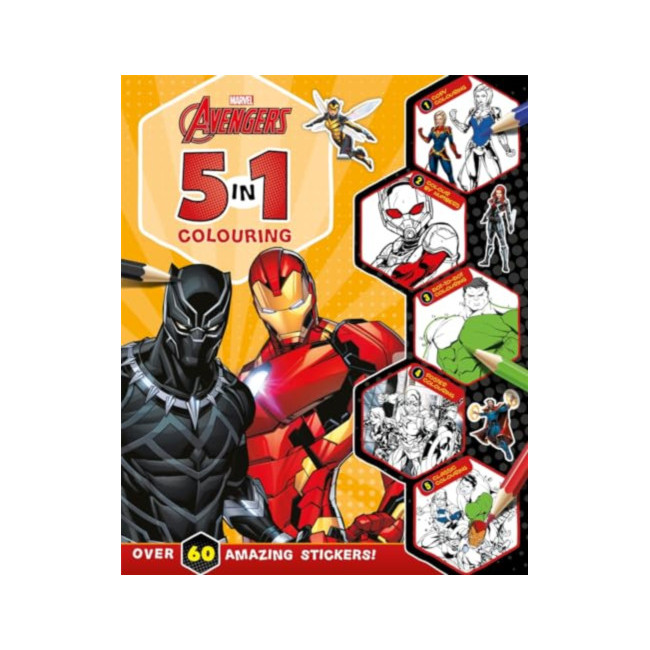 Marvel Avengers: 5 in 1 Colouring