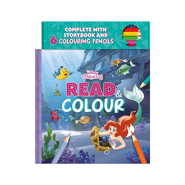 Disney Princess Ariel: Read & Colour