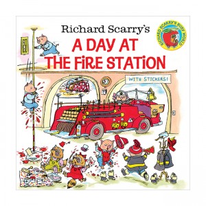 Richard Scarry's a Day at the Fire Station (Paperback)