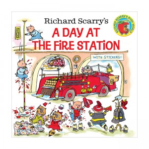 Richard Scarry's a Day at the Fire Station (Paperback)