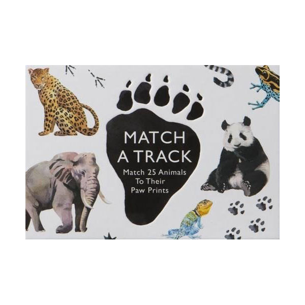 Match a Track : Match 25 Animals to Their Paw Prints (Hardcover, )