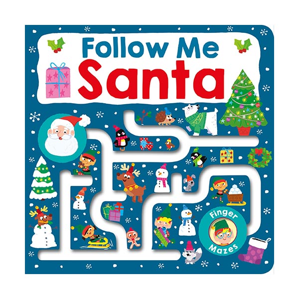 Maze Book :  Follow Me Santa