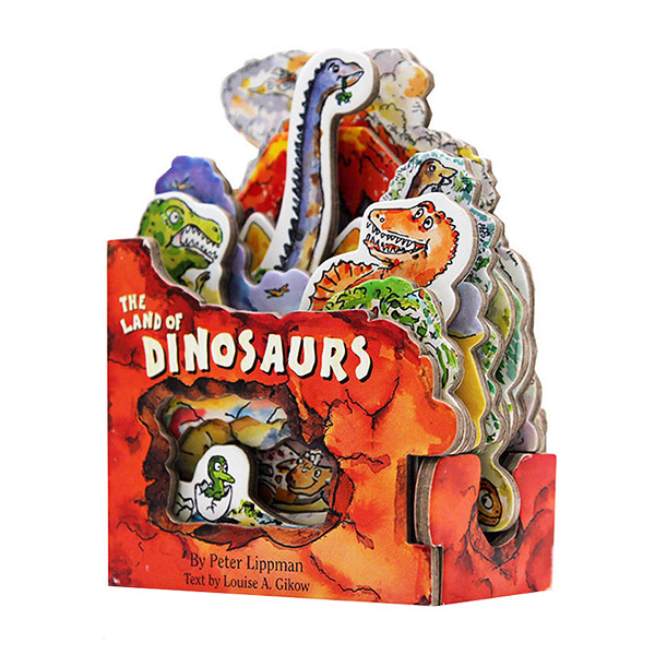 The Land of Dinosaurs : A Mini-House Book (Board Book)