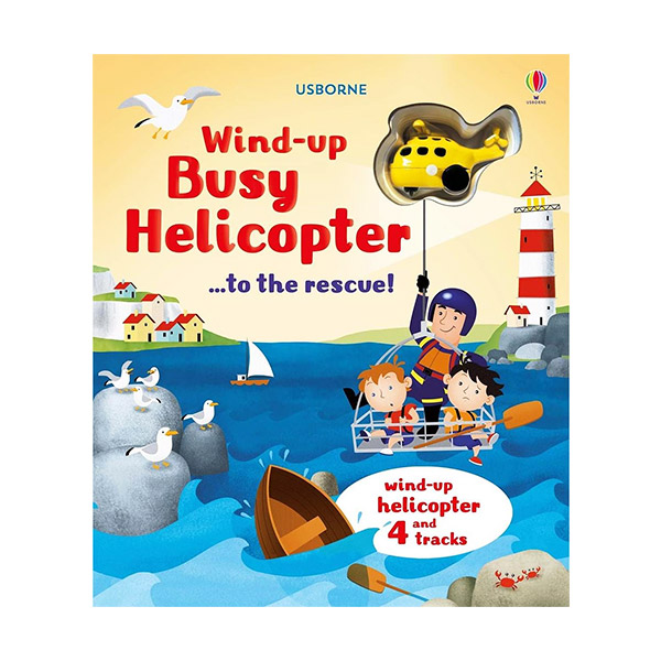 ★어스본★Wind-Up Busy Helicopter... to the Rescue (Board Book, UK)
