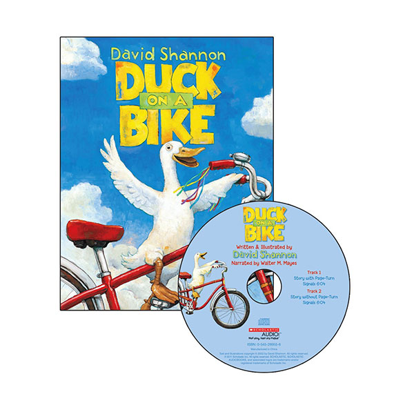 Scholastic Read Along Book & CD : Duck on a Bike