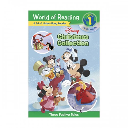 World of Reading Level 1 : 3-in-1 Listen-Along Reader : Disney Christmas Collection : 3 Festive Tales (Paperback & CD)