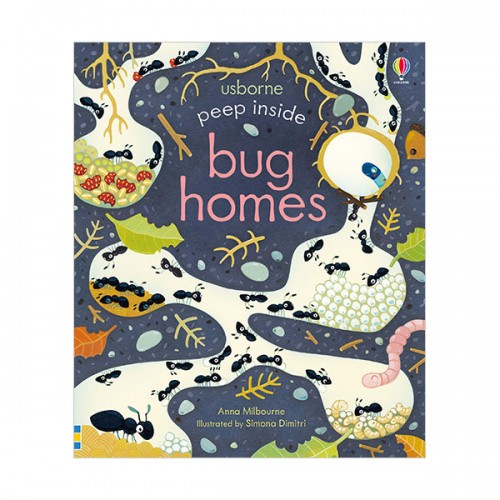 Usborne Peep Inside : Bug Homes (Board book, )