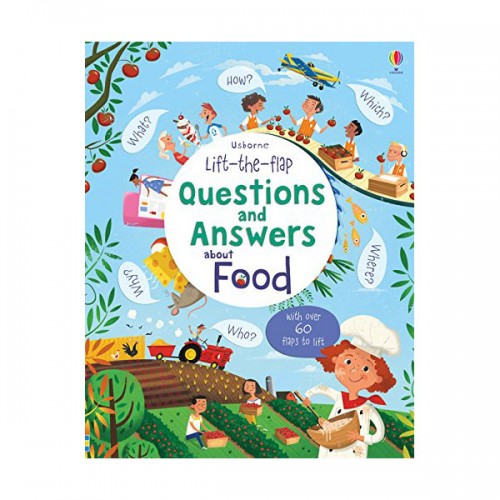 Lift-the-flap Questions and Answers : About Food (Board book, 영국판)