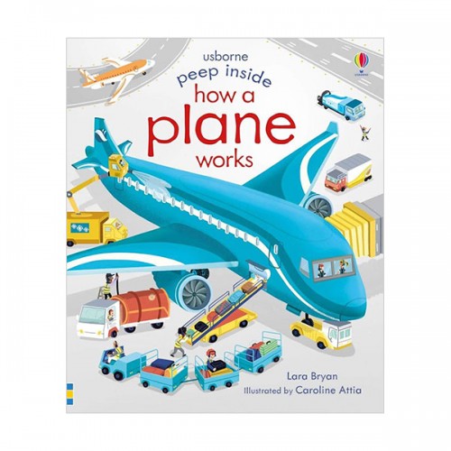 Usborne Peep Inside : How a Plane Works (Board book, )