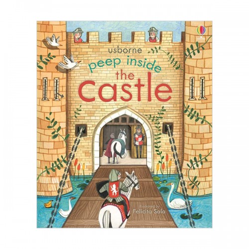 Usborne Peep Inside : The Castle (Board book, )
