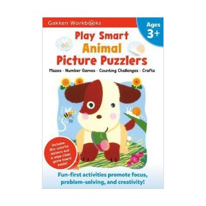 Play Smart Animal Picture Puzzlers Age 3+ with Stickers