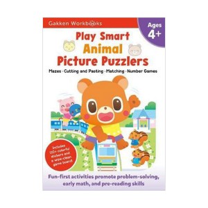 Play Smart Animal Picture Puzzlers Age 4+ with Stickers