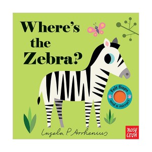 Where's the Zebra? : Felt Flap Book (Board Book, 미국판)