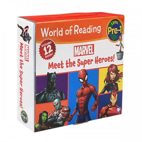 World of Reading Pre 1 : Marvel : Meet the Super Heroes!  12 Box Set