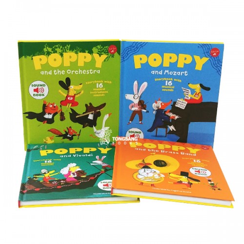 Poppy 클래식음악 사운드북 하드커버 3종 세트 (영국판)