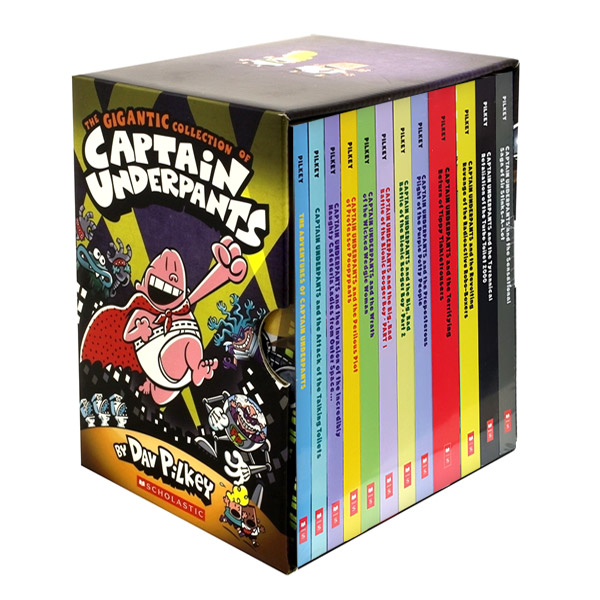 [빤스맨] The Gigantic Collection of Captain Underpants #01-12 Boxed Set (Paperback)