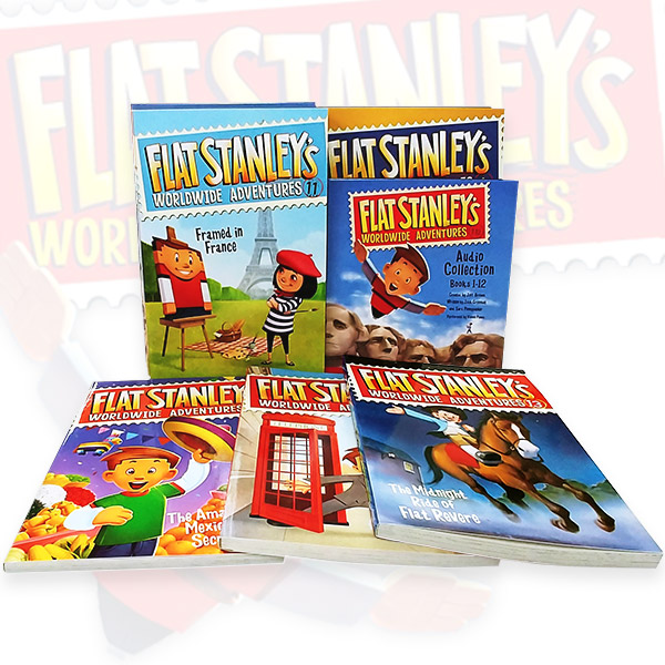 Flat Stanley's Worldwide Adventures #01-15 챕터북 & #01-12 오디오CD 세트 (Paperback+CD)