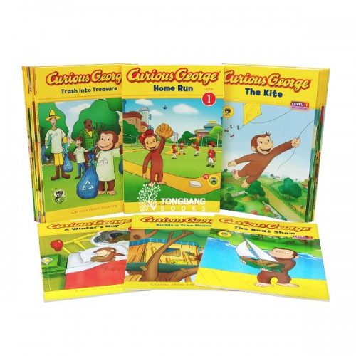 [Curious George Early Reader] Curious George 리더스북 16종 세트 (Paperback) (CD 미포함)
