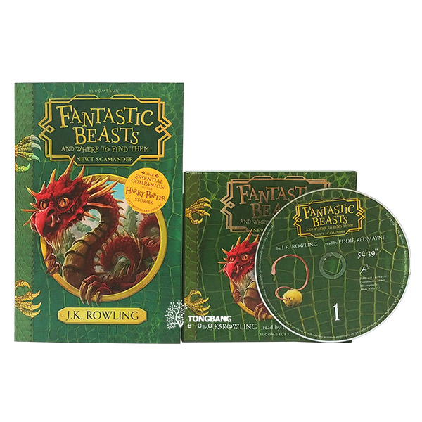 The Hogwarts Library : Fantastic Beasts and Where to Find Them Book & CD 세트 (Paperback+CD, 영국판)