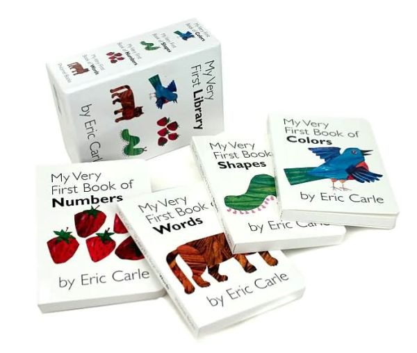 Eric Carle : My Very First Library 보드북 4종 Boxed Set (CD없음)