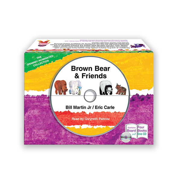 Eric Carle : Brown Bear & Friends 4종 보드북 & CD Box Set 