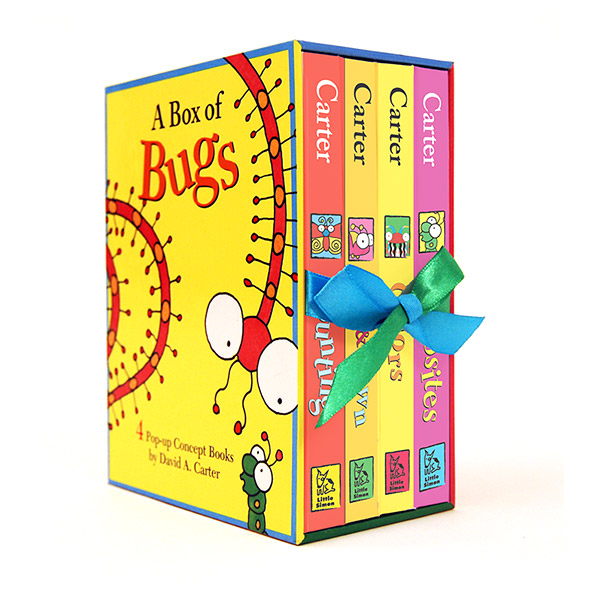  A Box of Bugs : 4 Pop-up Concept Books : ˾ ϵĿ 4 Set (CD)