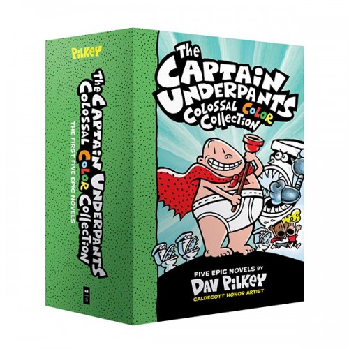 빤스맨(컬러판) Captain Underpants Colossal Color Collection : #01-5 하드커버 Boxed Set (CD미포함)