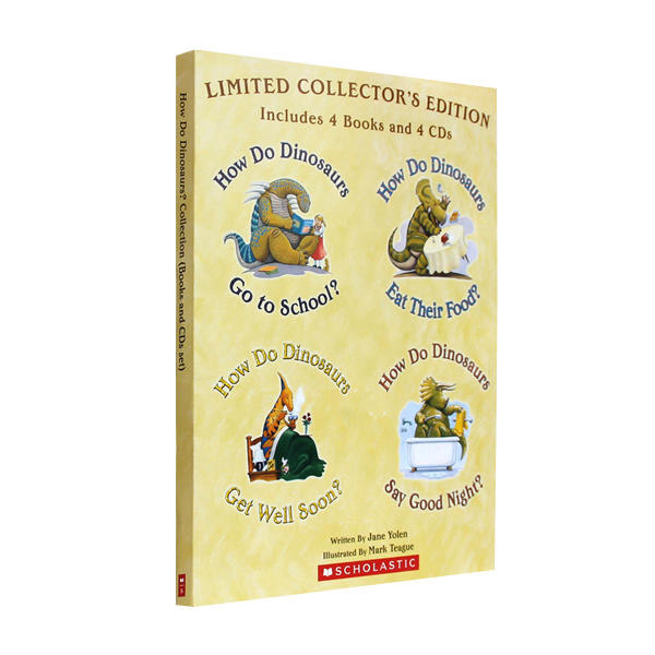 [★Listent&Read]How Do Dinosaurs : Limited Collector's Edition 4 Books & 4 CDs (Paperback+CD)