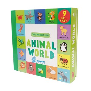 Animal World : 9 Mini Board Book Box Set