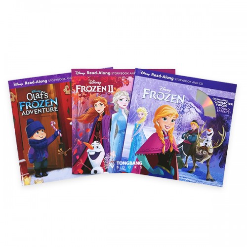 [★Listent&Read]Read-Along 디즈니 : Frozen Book & CD 4종 세트 (Paperback & CD)