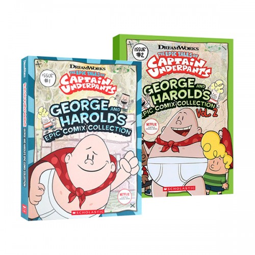 [ø] Captain Underpants : George and Harold's Epic Comix Collection ڹͽ 2 Ʈ (Paperback) (CD)