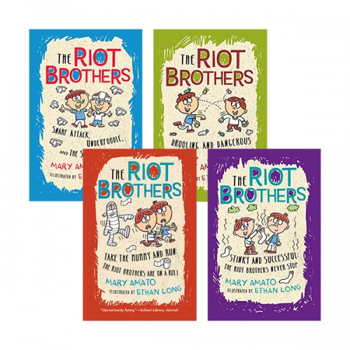 The Riot Brothers 챕터북 4종 세트 (Paperback) (CD미포함)